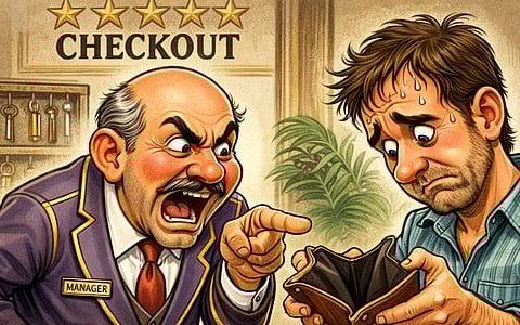 THE man had stayed at the hotel multiple times, causing it losses of more than 20,000 euros.