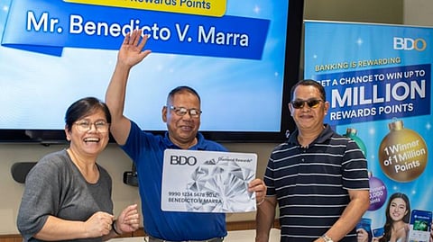 Long-time OFW wins BDO Holiday Million Rewards