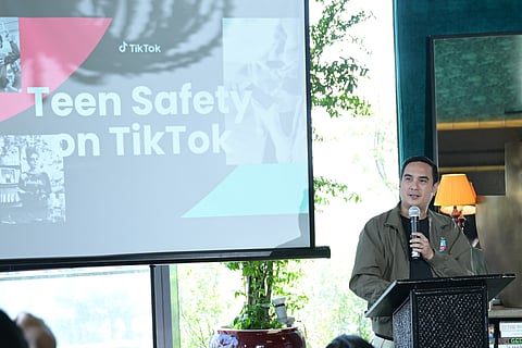Yves Gonzalez, head of public policy for the Philippines at TikTok, highlighted its robust safeguards and 50 preset teen safety features, which promote digital well-being and responsible engagement.