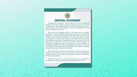 Bullying incident at Ilocos Sur public school sparks outrage, multi-agency probe