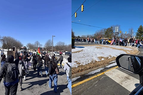 HUNDREDS of teens left campus in Prince William County, Virginia, prompting police supervision and planned countywide demonstrations.