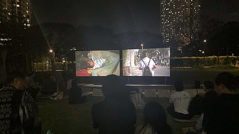 AN outdoor screening of ‘Walang Masulingan’ takes place at the Ateneo Amphitheater as part of the Ateneo Art Gallery’s Moving Image Program.