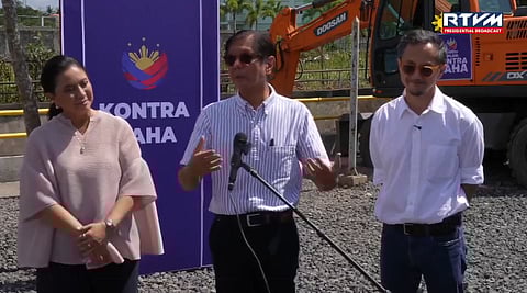 LEFT to right: Naga Mayor Leni Robredo, President Ferdinand "Bongbong" Marcos Jr., and DPWH Secretary Vince Dizon.