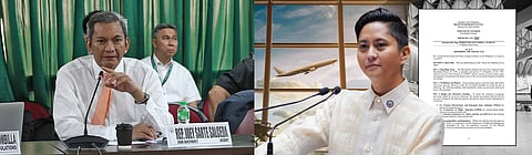 HOUSE Majority Leader Sandro Marcos, backed by former Albay Rep. Joey Salceda, push for measure to abolish travel tax.