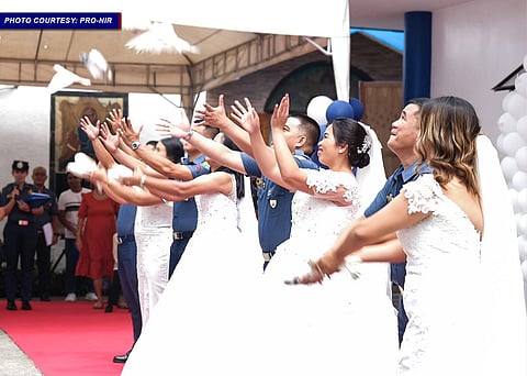 FOUR PNP couples celebrate love in weekend mass wedding.