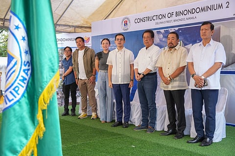 Manila Mayor Isko Moreno during the groundbreaking of Binondominium 2