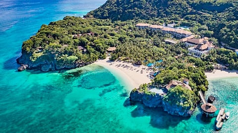 A SERENE view of Boracay’s White Beach, with its pristine white sand and turquoise waters stretching along one of the Philippines’ most iconic tropical destinations.