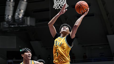 CABS Cabonilas flexes his muscles en route to helping FEU-D post a 103-53 win over UPIS to advance to the Final Four of the UAAP Season 88 boys’ basketball tournament on Wednesday.