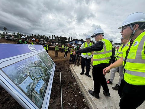 Department of Transportation Secretary Giovanni "Banoy" Lopez conducting his site inspection of the Davao Public Transport Modernization Project in Calinan, Davao City.