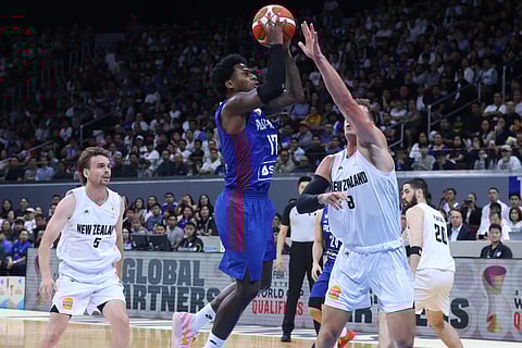 CJ Perez steps up, posting 15 points in Gilas Pilipinas’ 66-69 loss to New Zealand in the 2027 FIBA World Cup Asian Qualifiers last Thursday.