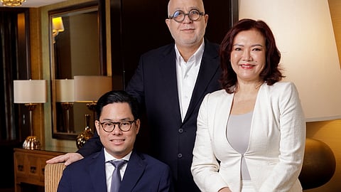 New leadership to drive growth, brand development, and guest experience. In photo: L-R CEO Francis Gotianun, President & COO James Montenegro, First VP Ria Sarrosa.