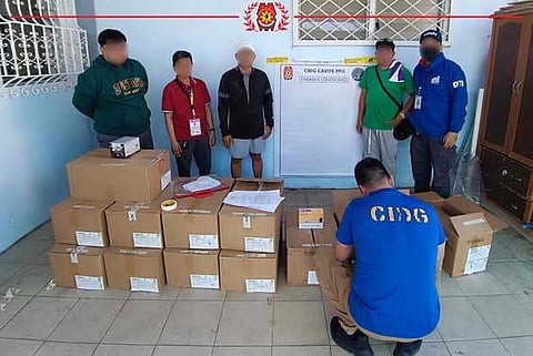 A search warrant was executed in Barangay Molino VII, Bacoor City, Cavite for violations of Republic Act 11900 (Vaporized Nicotine and Non-Nicotine Products Regulation Act), resulting in the confiscation of 13 master boxes of alleged illicit vape products.