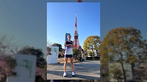 SONNY onny Wagdos beams with pride after breaking the Philippine record in the Tokyo Marathon.
