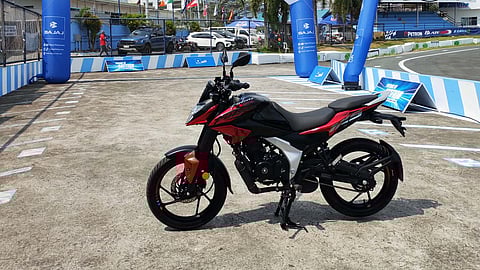 BAJAJ showcases one of its new models during the Future in Motion launch as it steps into the Philippine market under its own name.