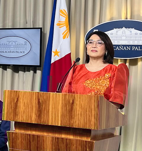 Palace press officer, Undersecretary Claire Castro