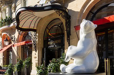 ANIMAL forms in bronze and marble inhabit a Paris palace.