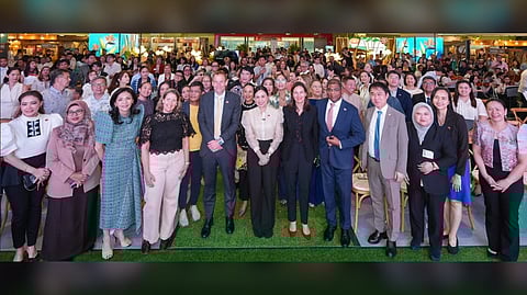 MOVERS and shakers: (from left) Consul Vanessa Pastor-Ledesma; Trade Attachè of the Indonesian Embassy, Mrs. Rahayu Ningsih; president of the Cultural Center of the Philippines Kaye Tiñga; Madame Cathrine Lyster; Norwegian Ambassador Christian Halaas Lyster; DTI Secretary Cristina Roque; French Ambassador Marie Fontanel; Malaysian Ambassador Dato’ Abdul Malik Melvin Castelino; Korean Ambassador Lee Sang-Hwa; Trade Attaché of the Malaysian Embassy, Azlina Che Dir; project officer at the Australian Embassy, Ms. Madelaine Valte-De Jesus; and DTI assistant secretary Nylah Bautista.
