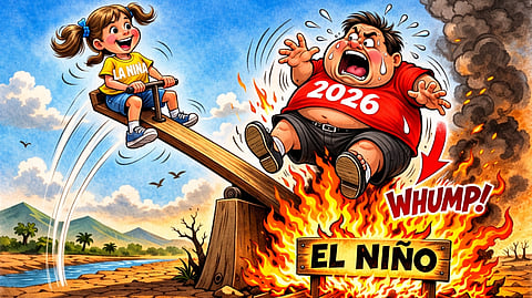 WEAK La Niña was expected to give way to neutral conditions, which could then swing into El Niño before the end of 2026.