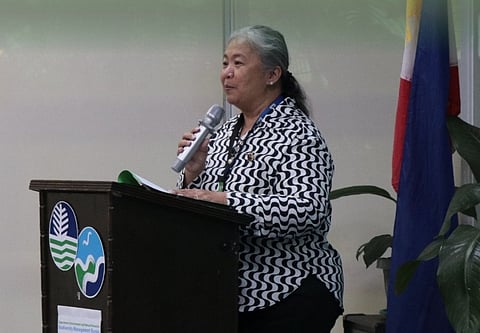 Department of Environment and Natural Resources Biodiversity Management Bureau Assistant Director Mariglo Rosaida Laririt during the World Wildlife Day celebration of the department this Wednesday.