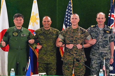 AFP hosts 3rd talks with Australian, Japanese, and U.S. military leaders at Camp Aguinaldo.