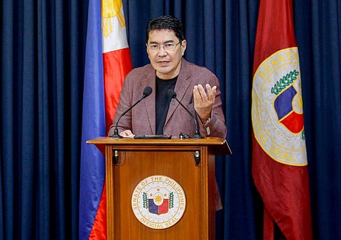 SENATOR Erwin Tulfo faces the members of the press announcing a bill that he filed suspending the of value added tax and excise taxes on fuel on Thursday, 5 March, 2026 in Pasay City.