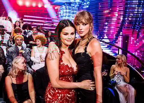 SELENA Gomez and Taylor Swift step out at the 2023 MTV Video Music Awards at Prudential Center on 12 September 2023.