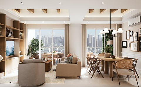 WARM, calm, and refined interiors with a timeless feel of 2 Bedroom in Timeless and Transitional theme.