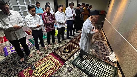 A QUIET prelude before breaking the Ramadan fast.