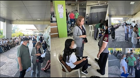 Health workers and officials attend to Maimpis Integrated High School students who fell ill during a feeding program. The organized response at GreenCity Medical Center ensured all 119 affected students received care – all are now safe and discharged.