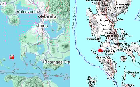 PHIVOLCS recorded multiple earthquakes off the coast of Calatagan, but no damage is expected from the tectonic movements.