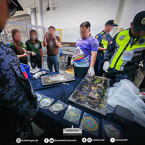 Some P119-million worth of methamphetamine hydrochloride (shabu) concealed inside crystal resin countertops were seized in Clark.