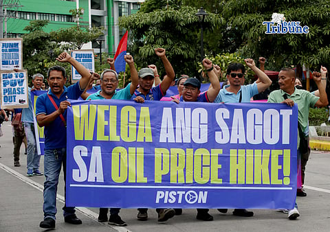 TRANSPORT group PISTON staging a protest in light of rising oil prices due to ongoing tensions in the Middle East last 9 March.