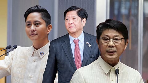 Speaker Faustino “Bojie” G. Dy III and House Majority Leader Ferdinand Alexander “Sandro” A. Marcos of Ilocos Norte