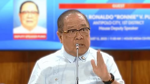 HOUSE Deputy Speaker Ronaldo Puno