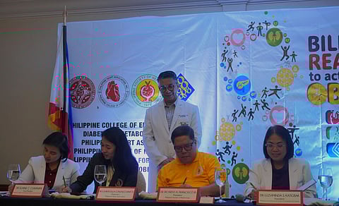 PCEDM, together with PHA, PSN, and PASOO, signaled its multi-specialty collaboration to curb obesity and its link to
cardiovascular, kidney, and metabolic (CKM) diseases through a press conference and the signing of a memorandum of
agreement (MOA) on Tuesday, 10 March 2025 in Ermita, Manila City.