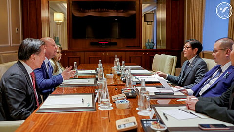 President Ferdinand Marcos Jr. meets officials of the U.S. Medical Glove Company in its plans to expand operations in the country.
