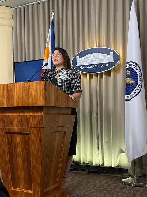 Palace press officer, Undersecretary Claire Castro