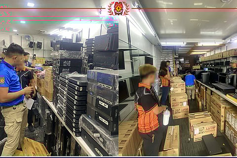 Some P7,170.000.00-worth of alleged substandard desktop and laptop computer units were seized at a warehouse at Barangay Salapungan in Angeles City, Pampanga on March 10, 2026.