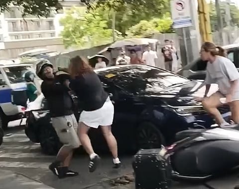 MOTORISTS caught in a physical alteraction following a vehicular incident in Sta. Lucia, Pasig City.