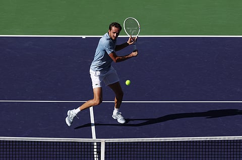 DANIIL Medvedev displays his deadly form, pulling off a 6-3, 7-6 (7/3) win over Carlos Alcaraz in the semifinals of the Indian Wells Open men’s singles event.
