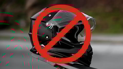 QCPD enforces ‘no helmet’ rule inside establishments