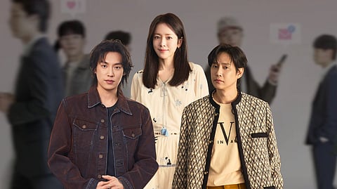 MAIN cast of ‘The Practical Guide to Love’: Lee Ki Taek, Han Ji Min and Park Sung Hoon.