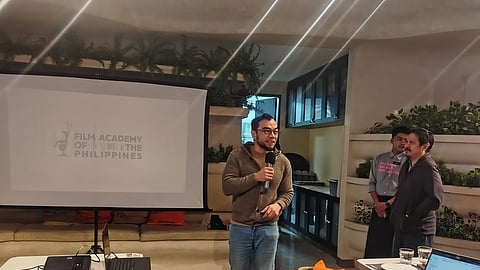 Film Academy of the Philippines Director-General Paulo Villaluna announced that they will be facilitating the first Luzon Guild Summit in Baguio City on March 29, 2026. Photo by Aldwin Quitasol