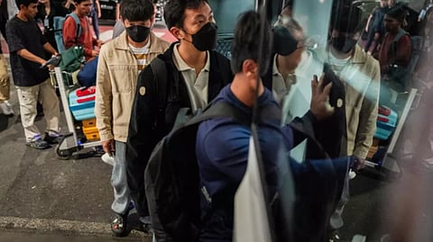 20 Thai sailors return home after vessel attacked in Gulf