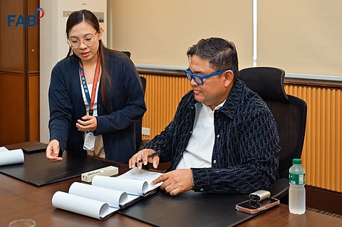 AFAB Administrator and CEO Hussein P. Pangandaman signs the Contract of Lease for the lease, rehabilitation, renovation, and redevelopment of a commercial building located within the Freeport Area of Bataan (FAB).