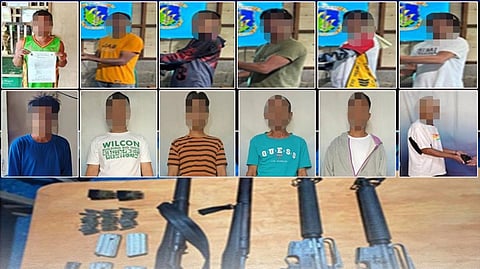 13 insurgents give up fight