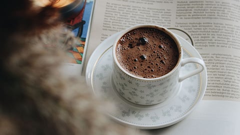 Supposed to bring you warmth, a family found a ski resort's hot chocolate too hot for their liking.