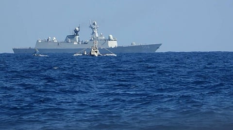 THE Philippine Coast Guard continues to monitor Chinese vessels near Bajo de Masinloc during a maritime domain awareness flight on Wednesday. The patrol was launched after Filipino fishermen reported being driven away from their traditional fishing grounds on 17 March.