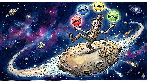 PRIMITIVE asteroids could produce and preserve molecules that are important for the chemistry related to the origin of life.