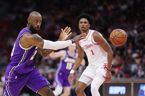 LEBRON James delivers 30 points as the Los Angeles Lakers beat the Houston Rockets, 124-116, for a seven-game winning streak in the NBA.